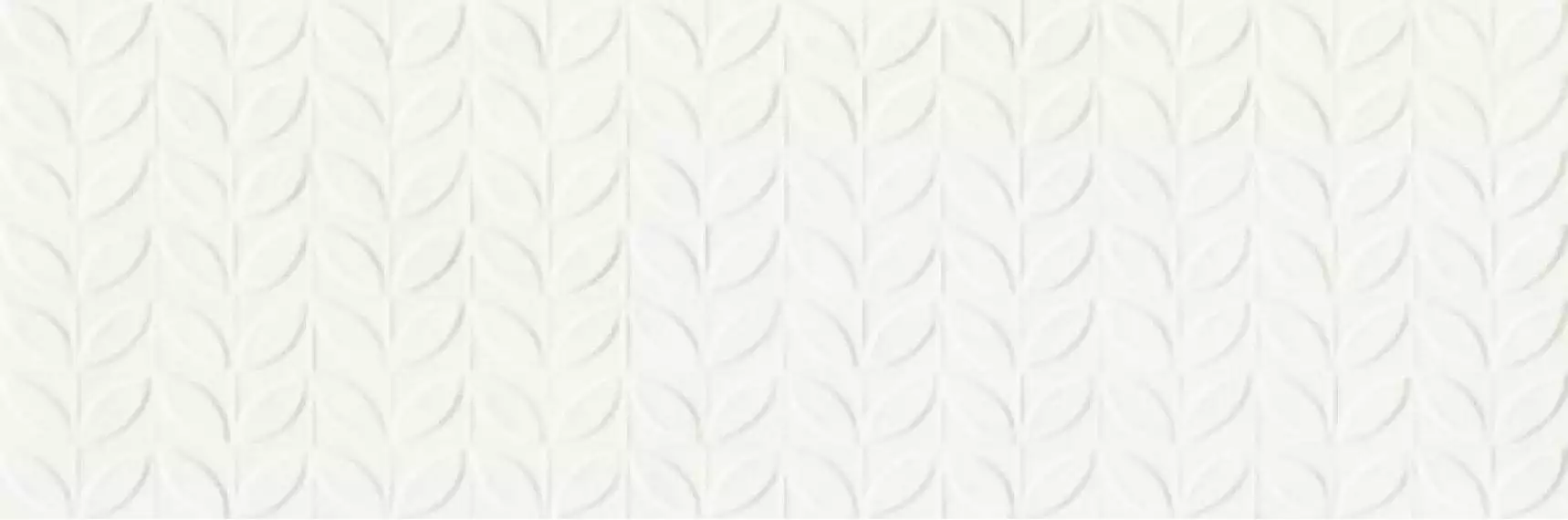 RA6J Плитка Vida Struttura Foglia 3D Bianco Rett 30x90